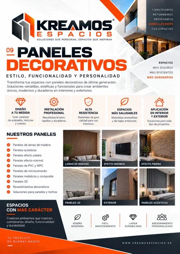 Paneles Decorativos - Kreamos Espacios