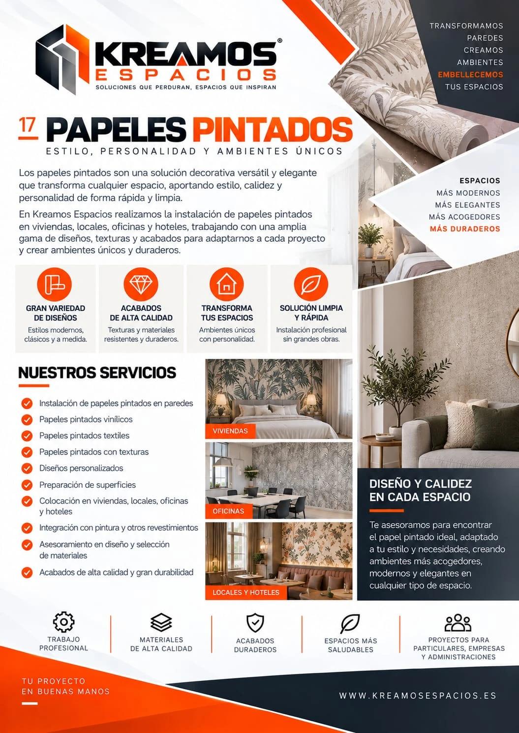 Papeles Pintados - Kreamos Espacios