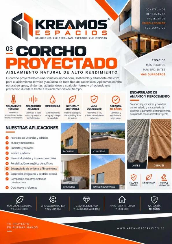 Corcho Proyectado - Kreamos Espacios
